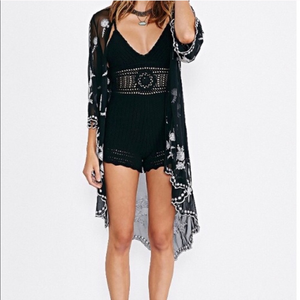 UO Crochet Romper